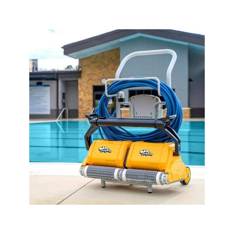 Robot Piscina Dolphin Pulitore automatico 2x2 Pro Gyro con Spazzole Combinate