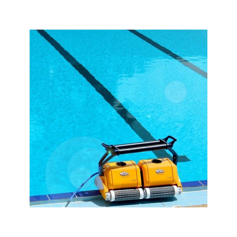 Robot Piscina Dolphin Pulitore automatico 2x2 Pro Gyro con Spazzole Combinate