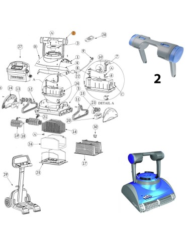 Dolphin Ricambi Accessori Robot Pulitore automatico Master M5