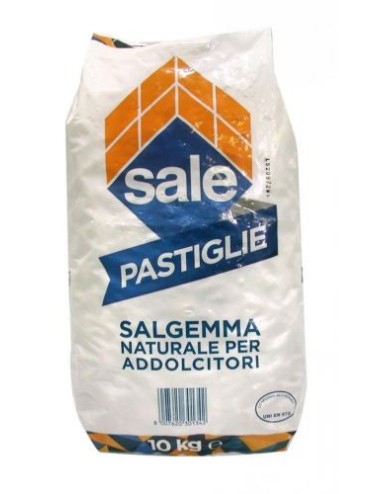 Italkali Pastiglie di Salgemma per la Dolcificazione delle Acque 10 Kg - Sale Specifico per Addolcitori