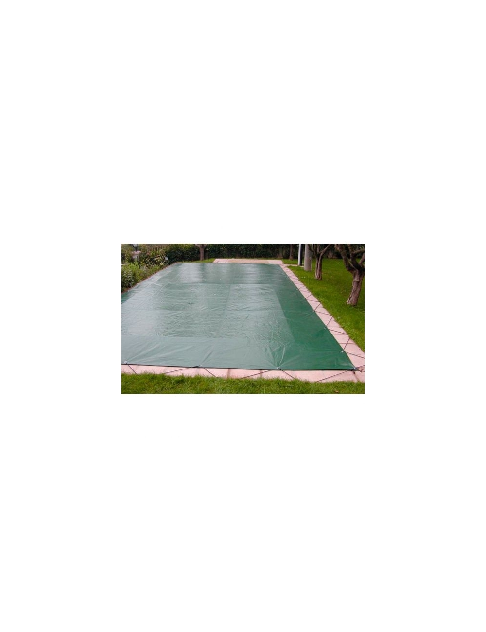 Astralpool AKUAcover 240 g/mq -  Copertura Invernale con Occhielli con scala per Piscina Rettangolare