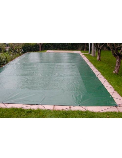 Astralpool AKUAwin 400 g/mq - Copertura Invernale con Occhielli e con scala per Piscina Rettangolare