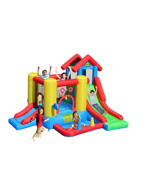 Happy Hop centro giochi 7 IN 1 - Gonfiabile 300 x 360 x 235 cm