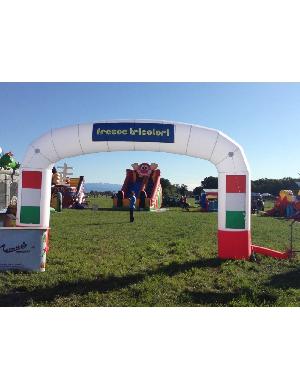 Happy Hop Arco Gonfiabile Personalizzato -  3 banner per lato frontali