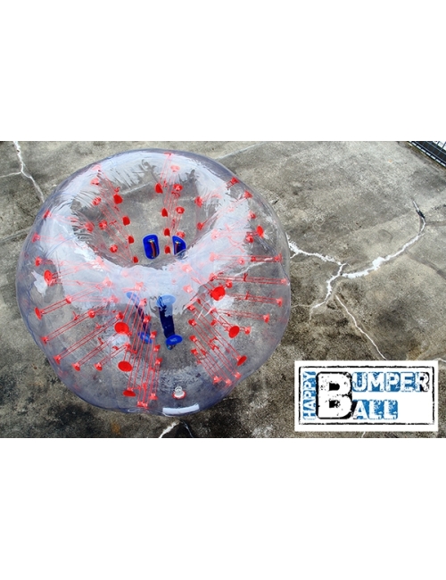 Happy Hop Bumper Ball  Ø1.5m trasparente con pompa