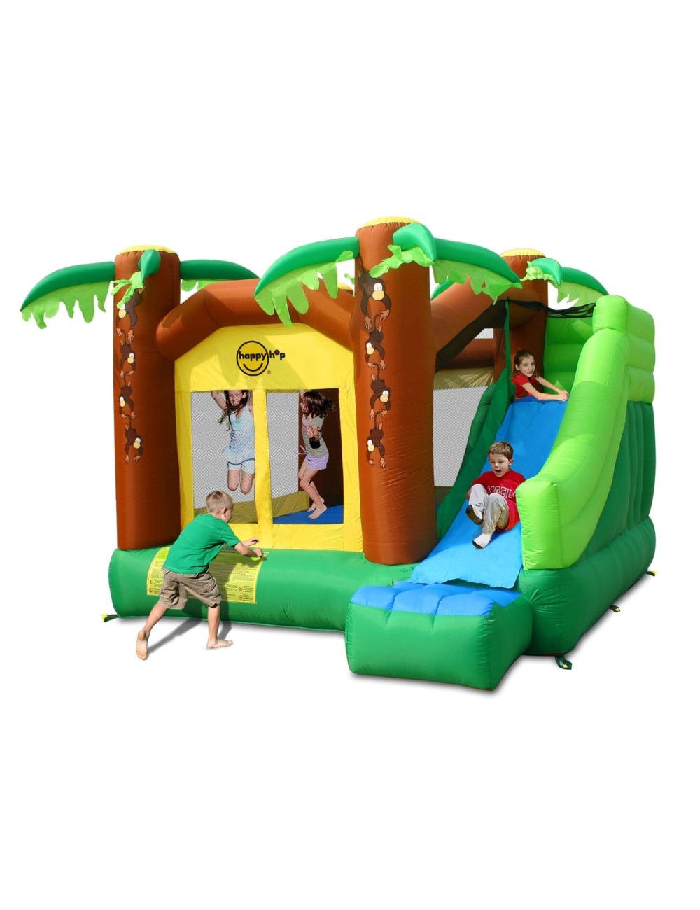 Happy Hop Jungle Climb - castello gonfiabile 390 x 330 x 270 cm